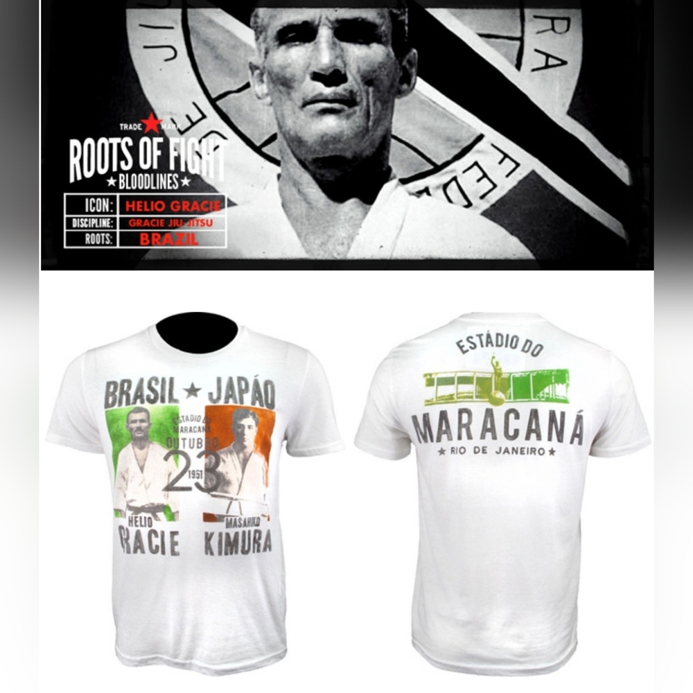 Rare Roots Of Fight Helio Gracie Kimura Shirt BJJ UFC MMA Jiu Jitsu Joe Rogan